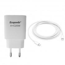 Carregador p/Celular Ecopower 20W EP-7090 USB-A+C