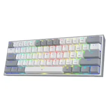 Redragon Teclado Fizz-Pro K617-R Mechanical Ingles Gray/White