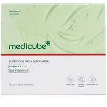 Máscara Facial Medicube Super Cica Daily Quick Mask - 30 Unidades