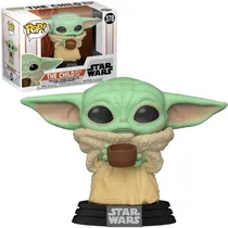 Funko Pop Star Wars Mandalorian Baby Yoda The Child W/Cup 378