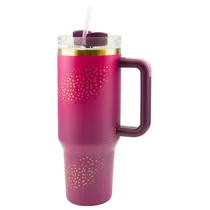 Copo Térmico Quencher H.2 Tumble A-188 - 1200ML - com Canudo - Lilas Estrela