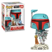 Funko Pop Disney 100TH Star Wars Boba Fett Retro Reimagined *Ex* 660