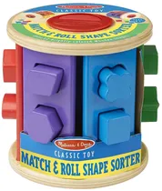 Classificador de Formas para Conjugar e Rodar Melissa & Doug 19041 13 Peças