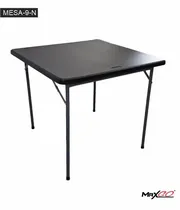 Maxgo Mesa Plegable -9-N 86X86X73.5CM Negro