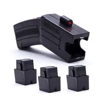 Arma de Choque Taser Tática Recarregável com 3 Cartuchos FBQ2002-A, 80KV