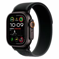 Apple Watch Ultra 2 MX4U3LW/A Celular + GPS Caixa Titanio 49MM Preto - Loop Trail Preto s/M
