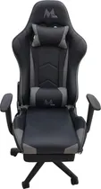 Cadeira Gamer Mtek MK03-G (Ajustável) Preto/Cinza