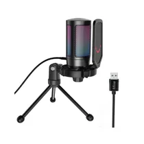 Micrófono Fifine A6T RGB USB Black