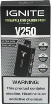 Vape Descartável Ignite V250 Pineapple Kiwi Dragon Friut 25000 Puffs