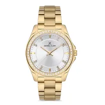 Relógio Analógico Feminino Daniel Klein DK.1.12742-2 Premium Ladies / Pulseira de Aço Inoxidável - Dourado