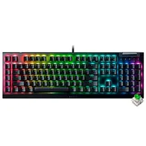 Teclado Gamer Mecânico Razer Blackwidow V4 X USB / RGB / Inglês - Preto (RZ03-04700200-R3U1)