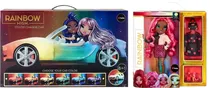 Kit Rainbow High Color Change Car + Boneca Daria Roselyn