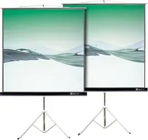 Tela de Projeção Klip KPS-102B de 86" - Branca (com Tripé)
