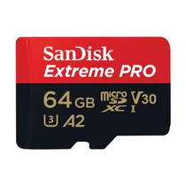 Mem Micro SD 64GB Sandisk Ext Pro 200MB/s