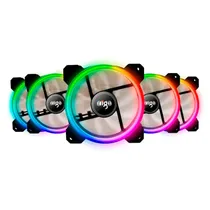 Cooler Fan para Gabinete Aigo Darkflash DR12 RGB 5 Em 1 - Preto