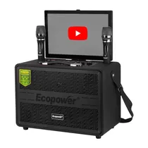 Speaker Ecopower EP-S201 X2 6.5" Tab 80W Bluetooth/USB/Mic - Black