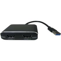 Cabo Adaptador USB 3.0 para 2 HDMI Hembra