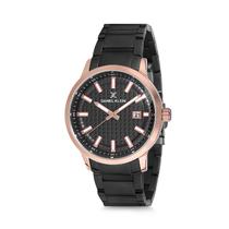 Relogio Analogico Masculino Daniel Klein Premium DK12230-4 - Preto e Rosa Ouro