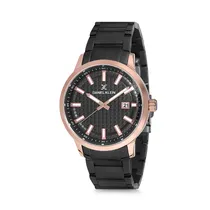 Relógio Analógico Masculino Daniel Klein Premium DK12230-4 - Preto e Rosa Ouro