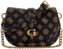 Bolsa Guess PA932978 Kuba Mini Feminina - Mocha Logo