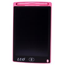 Painel de Escritura Tablet Luo LCD 8.5" Pulegadas LU-A71 Digital Grafico Eletronico Portatil Placa de Desenho Manuscrito Pad para Criancas Adultos Casa Escola Escritorio - Rosa