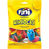 Balas de Gelatina Fini Minhocas - 80GR