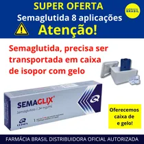 Semaglutida Ozempic Semaglix 1,34MG 3ML 8 Aplicações Quimfa