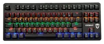 Teclado Gaming Satellite Mechanical GK-501 RGB com Fio (Português)