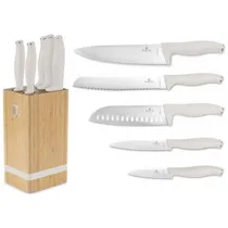 Conjunto de Facas Berlinger Haus com Suporte de Bambu 6 Peças
