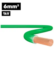 Cabo Flexível Silnax 1KV Hepr 1*6MM 100M Verde