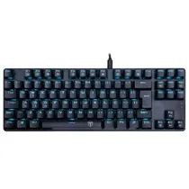 Teclado Gamer T-Dagger Bora T-TGK313-BL LED Switch Blue USB - Preto