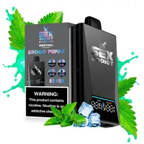 Pod Descartável Sex Addict Black S280 Menthol 28.000 Puffs