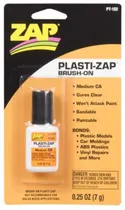 Cola Zap Plasti-Zap Brush On Medium Ca .25OZ Carded PT-102
