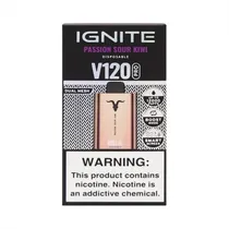 Dispositivo Descartavel Ignite V120 Pro 12000 Puffs Rose Gold Passion Sour Kiwi