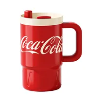 Vaso Térmico Coca Cola NS800B1 Con Pajita 800ML Rojo