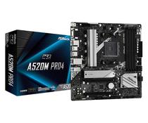 Placa Mãe AM4 Asrock A520M PRO4 DP/HDMI/VGA