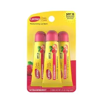 Bálsamo Labial Carmex Daily Care Strawberry 3 Unidades  Bálsamo Lab...