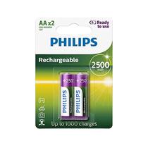 Pilha Recargables Philips R6B2A245 AA 2500 Mah 2 Piezas