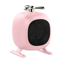 Mini Aquecedor Eletrico Portatil Mini N-1 Ventilador de Aquecimento / 450W / 220V ~ 50HZ - Rosa
