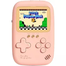 Console Portátil Game Box DY-13 de 3" com 500 Jogos com Carregador Portátil - Rosa (Inglês/Chinês)