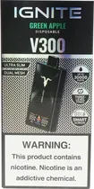 Vape Descartável Ignite V300 Green Apple 30000 Puffs