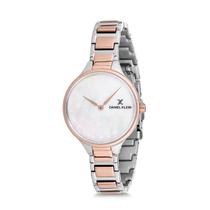 Relogio Analogico Feminino Daniel Klein Fiord DK12196-3 - Prata e Rosa Ouro