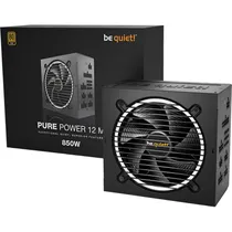 Fonte de Alimentação Be Quiet! Pure Power 12 M 80 Plus Gold 850 W Totalmente Modular BN522 - Preto