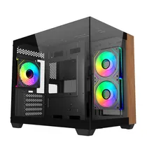Gabinete Cooler Master Elite 481 Wood Black E481-KHNN-S00