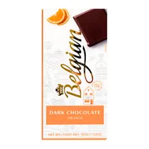 Barra Chocolate Belgian Laranja Amargo 100G