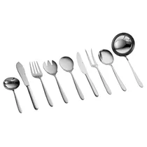 Riva Plata Cubiertos para Servir BaÑados En Plata 9 Piezas