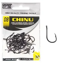 Anzol Marine Sports Chinu Black Nickel 08 com 50 Pçs