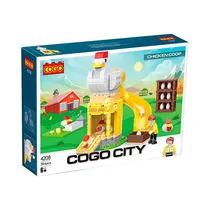 Cogo Bloques Cogo City Gallinero 257PCS Plastico 6+ Años Multicolor