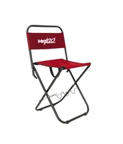 Maxgo Silla Plegable Con Soporte p/Vara CADEIRA-6-Rojo
