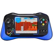 Console Portátil Game Box Q12 de 3.5" com 500 Jogos - Azul/Preto (Inglês Chinês)